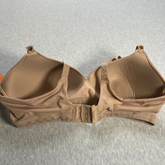 Simply Perfect By Warners Super Soft Wire-Free Comfort Bra 40B Beige Adjustable - Picture 6 of 10